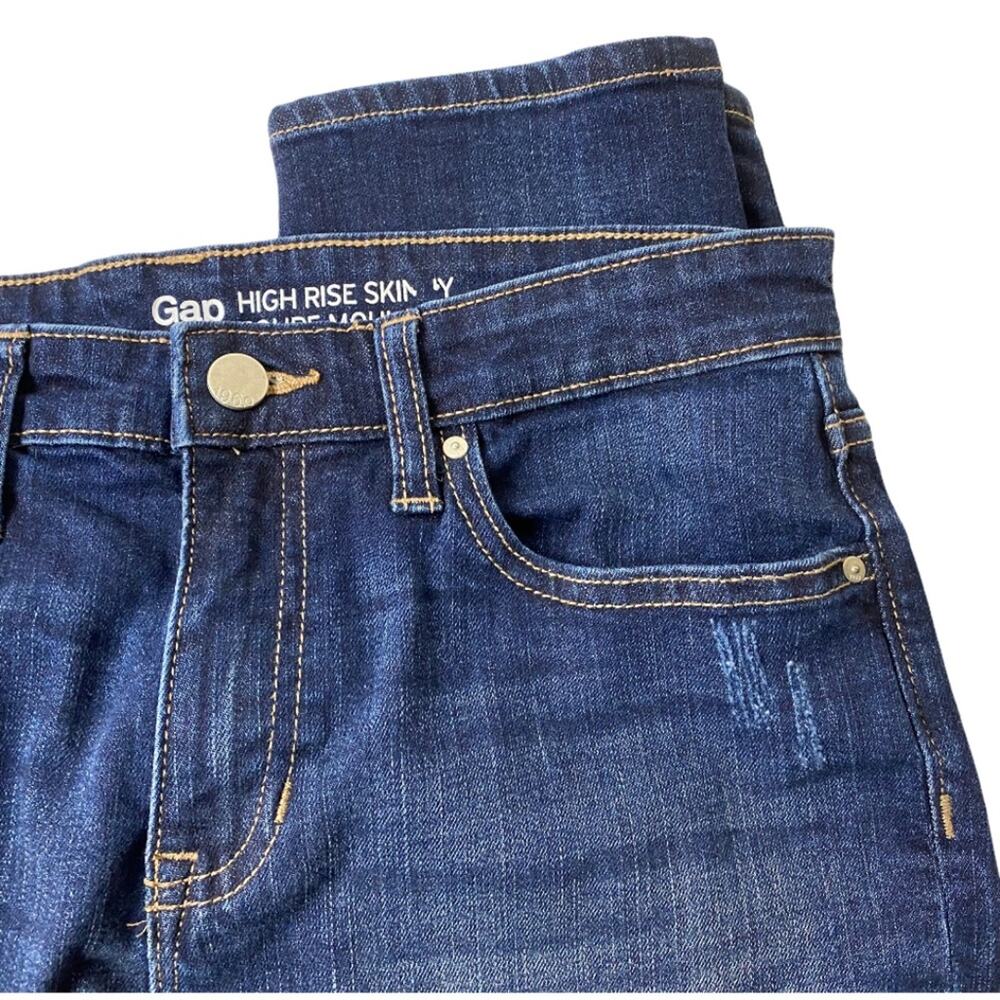 Women's GAP Size 6 / 28 R High Rise Skinny Coupe Moulante A Taille Haute Jeans